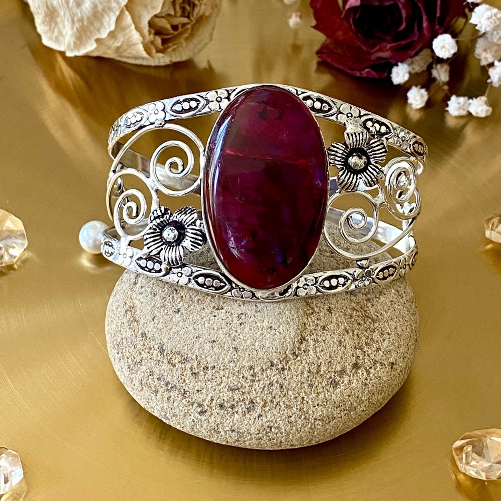 Purple Labradorite Adjustable Cuff - image 4